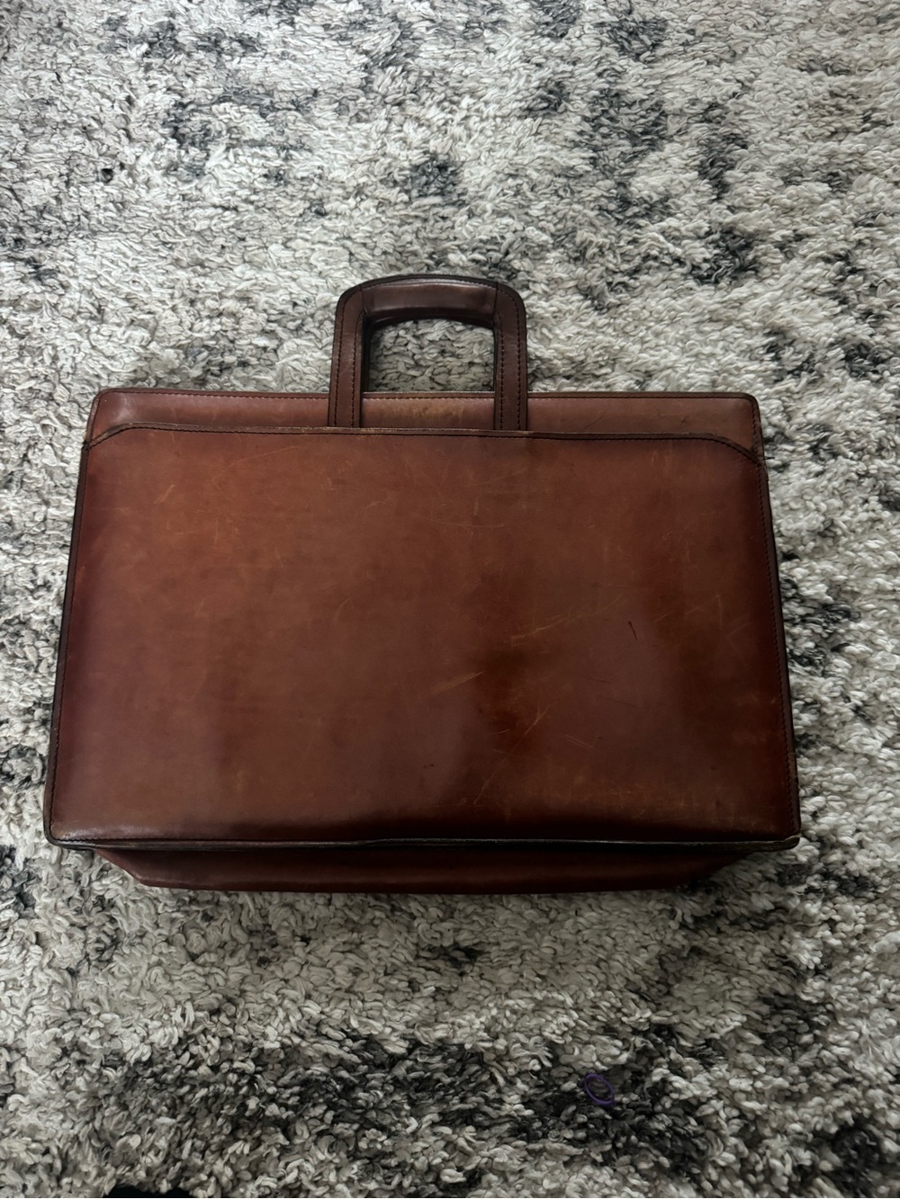 Schlesinger Brothers Saddle Leather
Briefcase Messenger Bag Brown
Vintage USA
